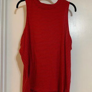 Old Navy Sleeveless High Neck Striped Tank